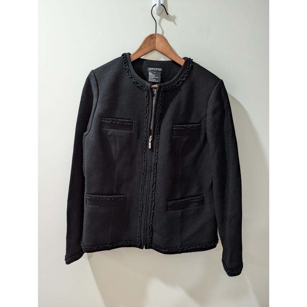 Pamela Dennis Private Client Group Black Wool Blend Jacket NWT